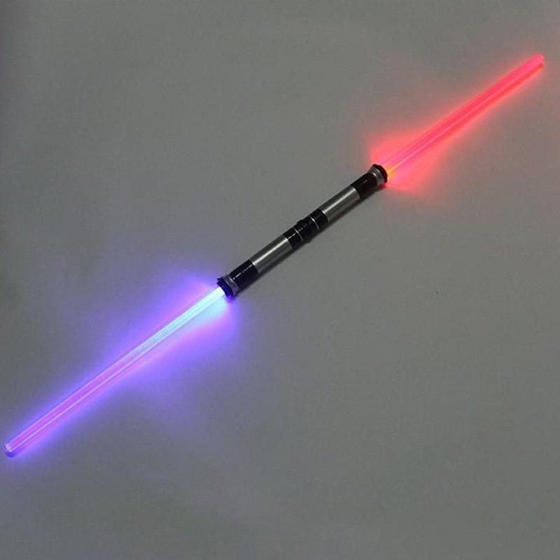 2 Stuks Star Wars Lightsaber Speelgoed Grappige Laser Zwaard Lichtgevende Muziek Knipperende