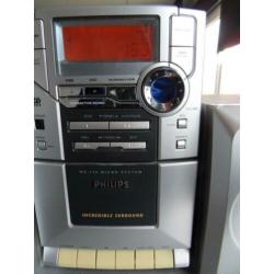 philips midiset radio,cd speler,cassette incl boxen