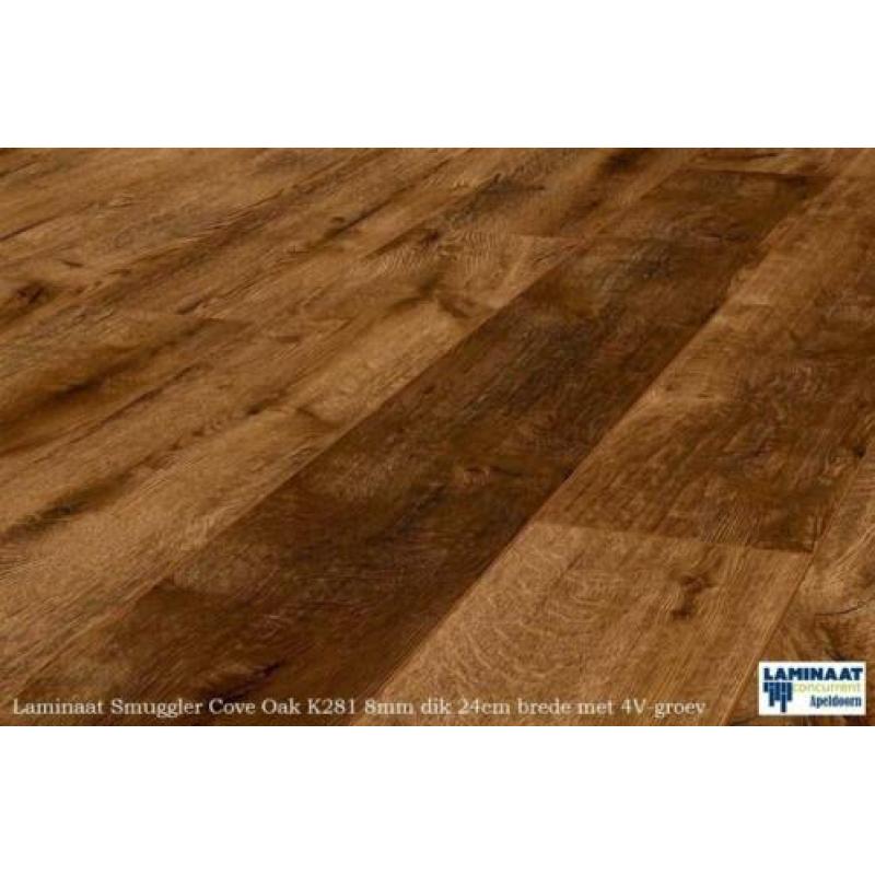 Laminaat Smuggler Cove Oak K281 24cm brede €13,95p/m2