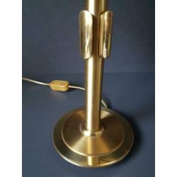 Hollywood Regency Tafellamp Lamp Messing Voet ZIE INFO