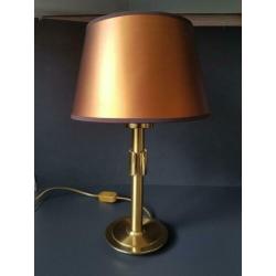 Hollywood Regency Tafellamp Lamp Messing Voet ZIE INFO