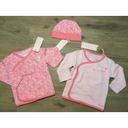 Nieuw zesdelige set baby meisje roze 56, Quapi En BtobeF