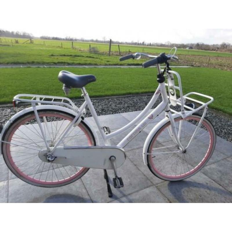 Cortina U4 Roze/wit 57 inch - Omafiets in goede staat.