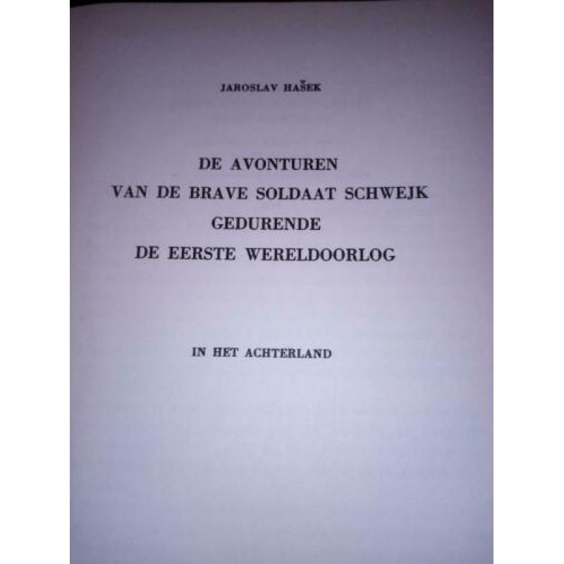 De avonturen van de brave soldaat schwejk Jaroslav hasek