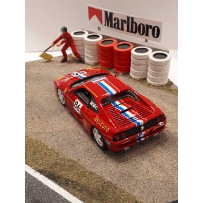 Ferrari F 355 Challenge Diorama Crash Spa Michel Oprey1996