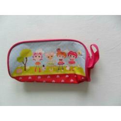 * Nieuw schattige Lalaloopsy rood met roze hartjes etui