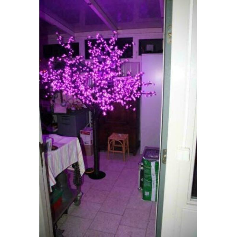 20 Led Sier of decoratiebomen groen - pink - wit nr 7