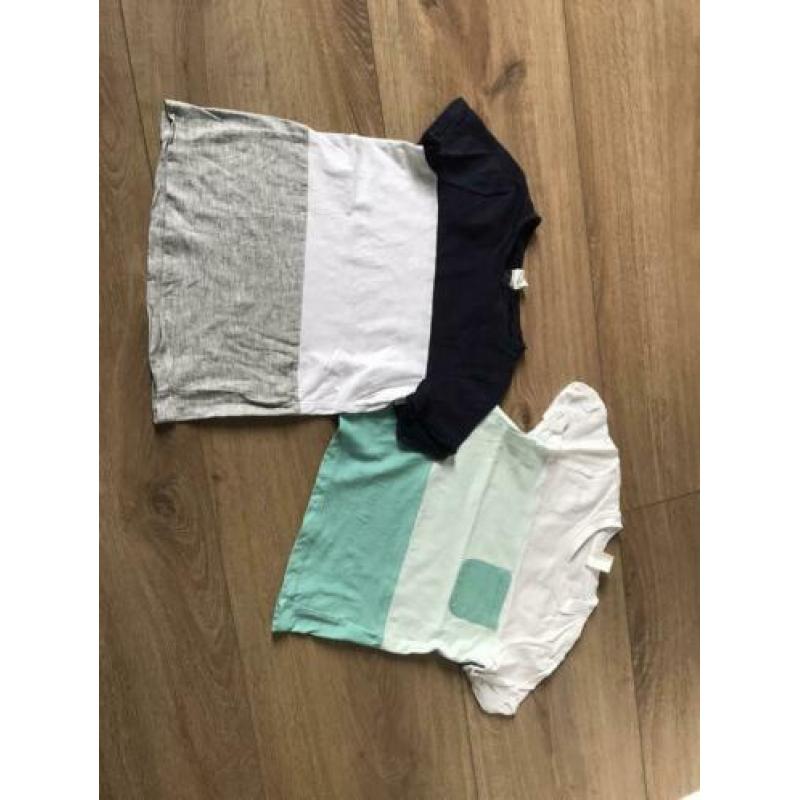 9x t-shirts jongen maat 92