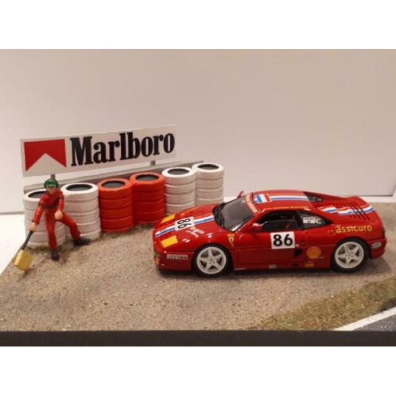 Ferrari F 355 Challenge Diorama Crash Spa Michel Oprey1996