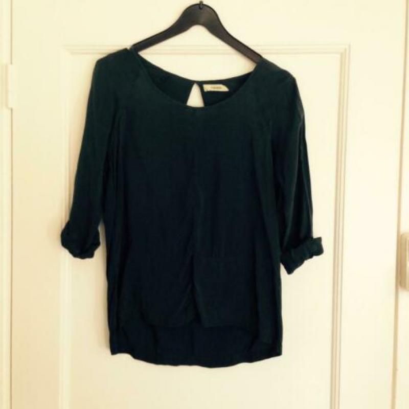 Humanoid donkergroene top / blouse mt M