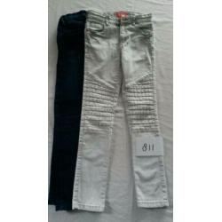 2x broek, meisje, mt134 (811)