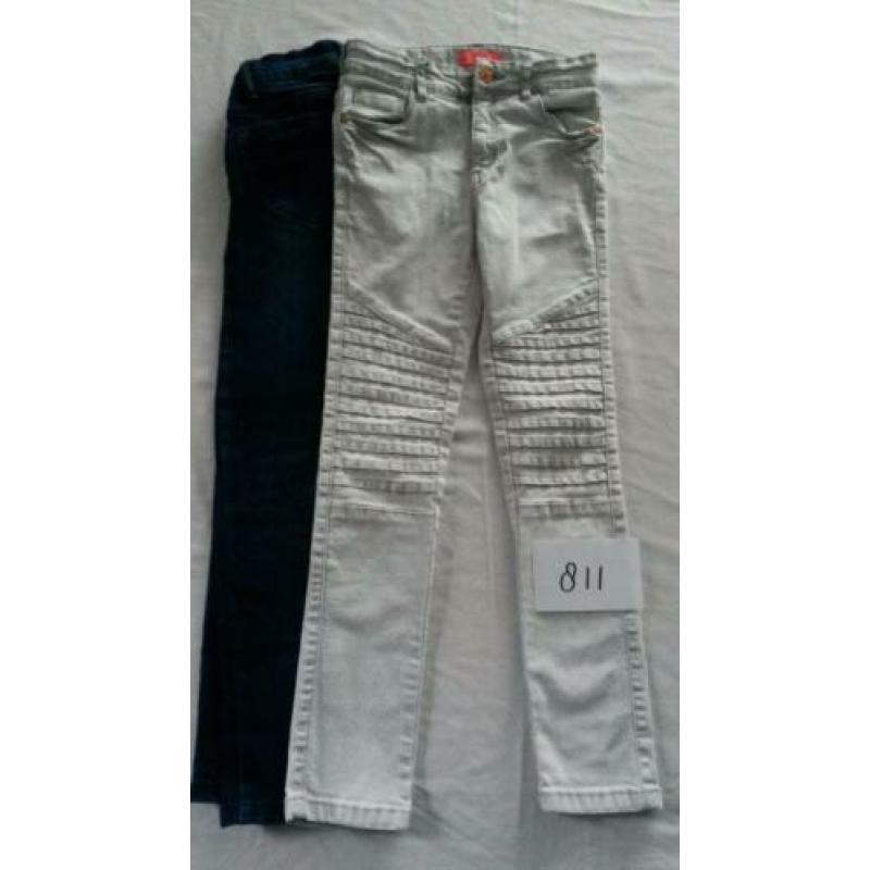 2x broek, meisje, mt134 (811)