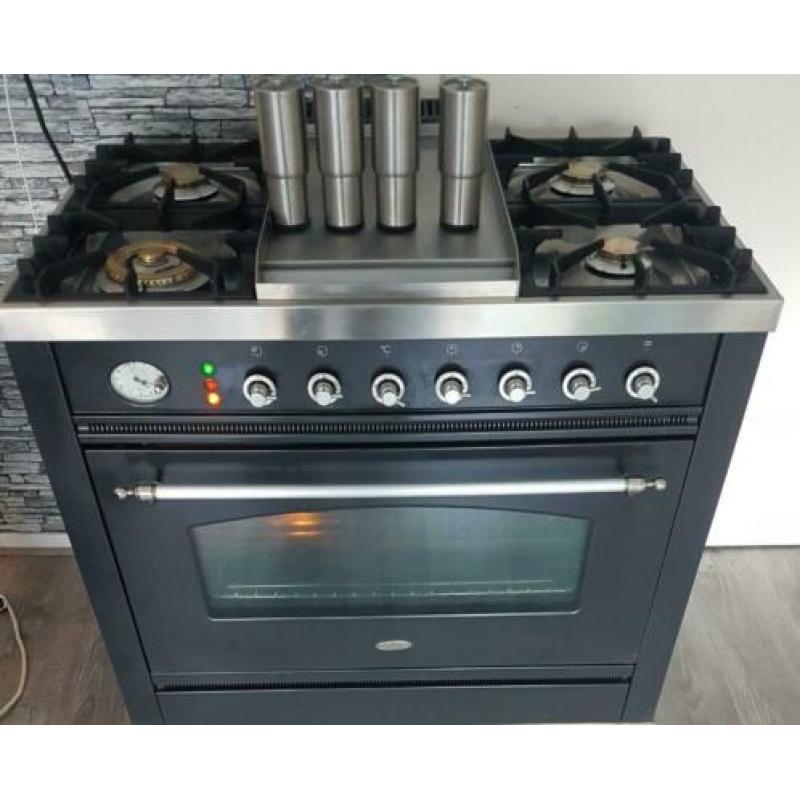 Uitstekende Boretti Antraciet fornuis 5_pits 90cm oven