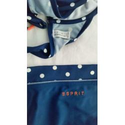 Esprit beugelbikini blauw met stippen maat 42