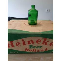 Heineken bier beer fles wobo 35cl incl doos 1964 zeldzaam