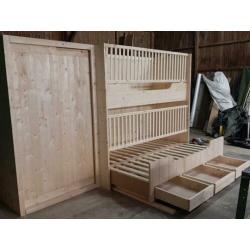 steigerhout bed