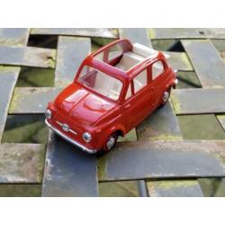 Fiat 500 1/43 VITESSE bruinrood lang open dak