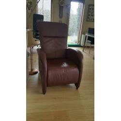 Prachtige leren relaxfauteuil