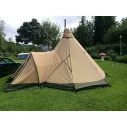 Tipi; Tentipi CP9 + grondzeil + kachel + porch