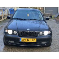 BMW 3-Serie 2.0 TI 318 Compact 2003 Zwart Exclusive