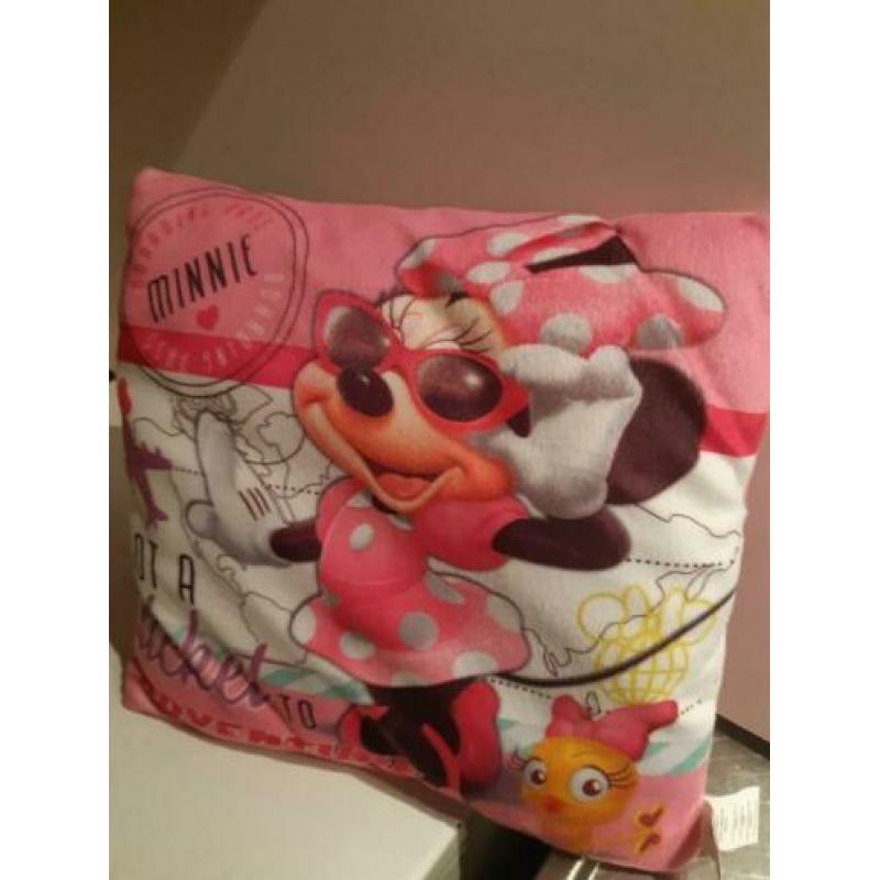 Minnie Mouse kussen walt disney roze / wit