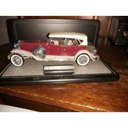 Mooie Franklin Mint modelauto, merk: Duesenberg J, 1930