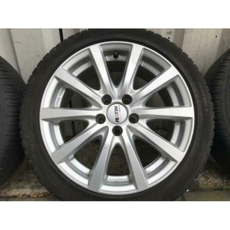 16” 5x100 vw polo velgen+ banden! Polo, skoda, seat