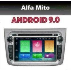 Alfa Romeo Mito radio navigatie android 9.0 dab+ wifi dvd