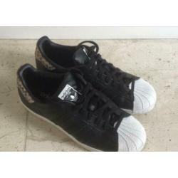 Adidas Originals Superstar maat 7, 40 2/3,zwart met tijger