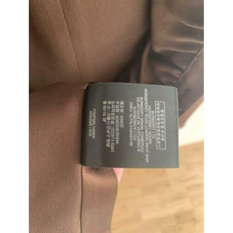 Burberry bruine zijde blouse