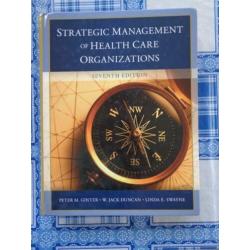 Strategic Management of Health Care Organizations 9781118466