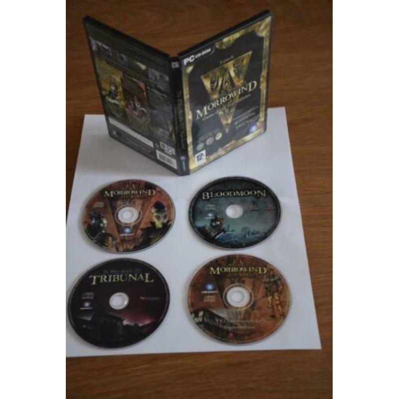 PC cd-rom Morrowind Game of the jear edition Bethesda 3 pack