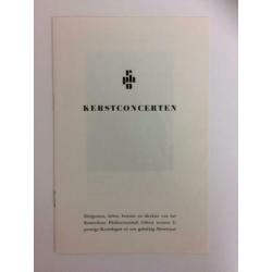 programma Rotterdams Philharmonisch Orkest Kerstconcert 1971