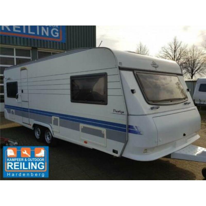 Hobby Prestige 610 UL enkele bedden, rondzit