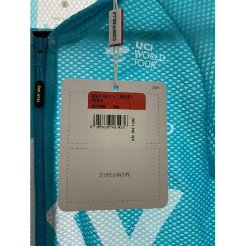 Team Sky Castelli aero race 5.1 jersey maar large