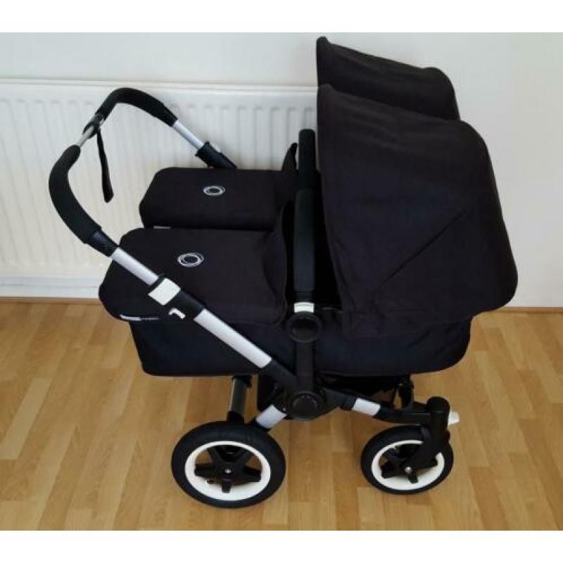 Bugaboo Donkey twin duo mono tweeling kinderwagen zgan zwart