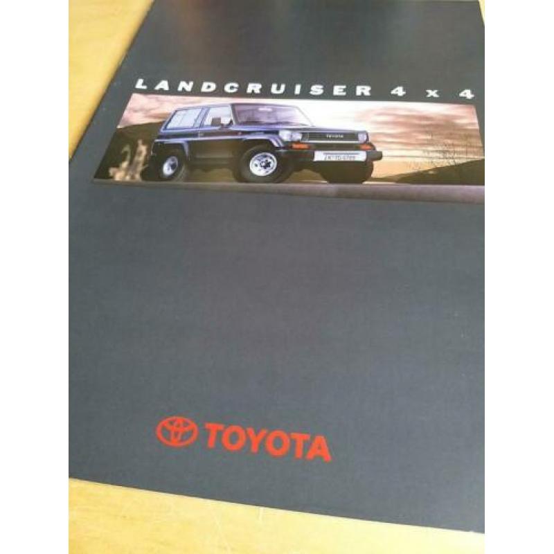 1994 Toyota landcruiser jeep folder IZGST óók bijlage+kleure