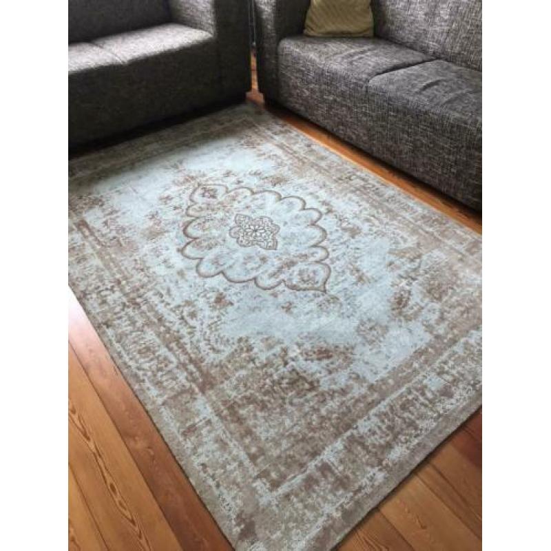 Vloerkleed Mystic 160x230 van Kwantum turquoise/Bruin