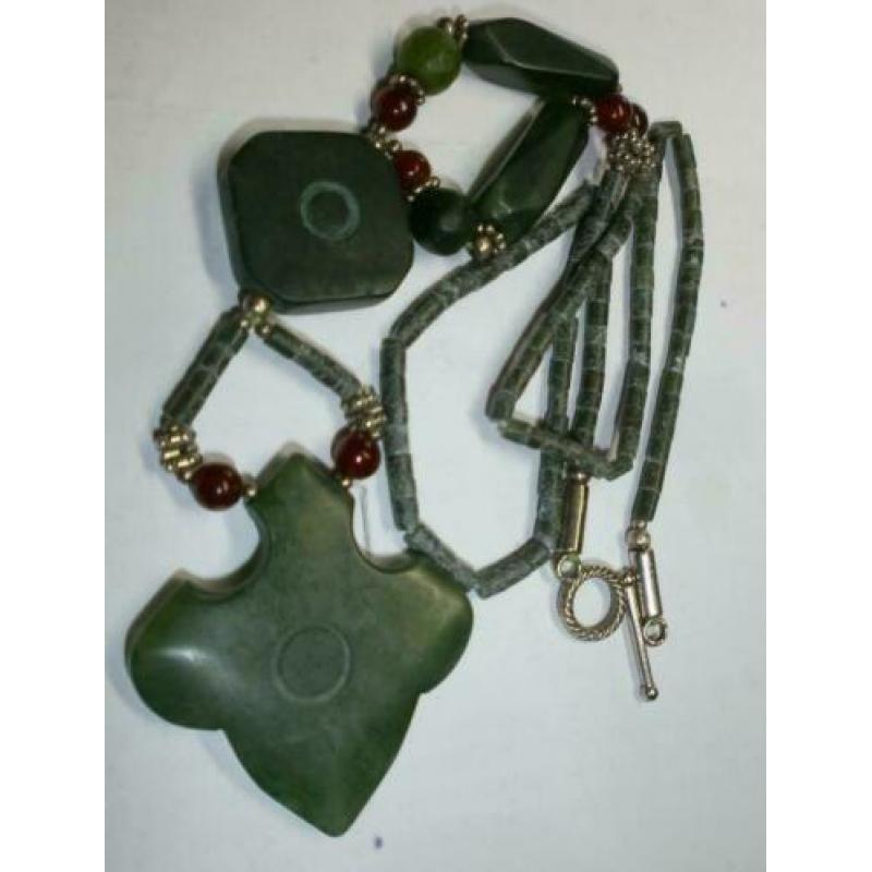 Ca 1970 Jade Ketting zeldzaam