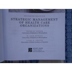 Strategic Management of Health Care Organizations 9781118466