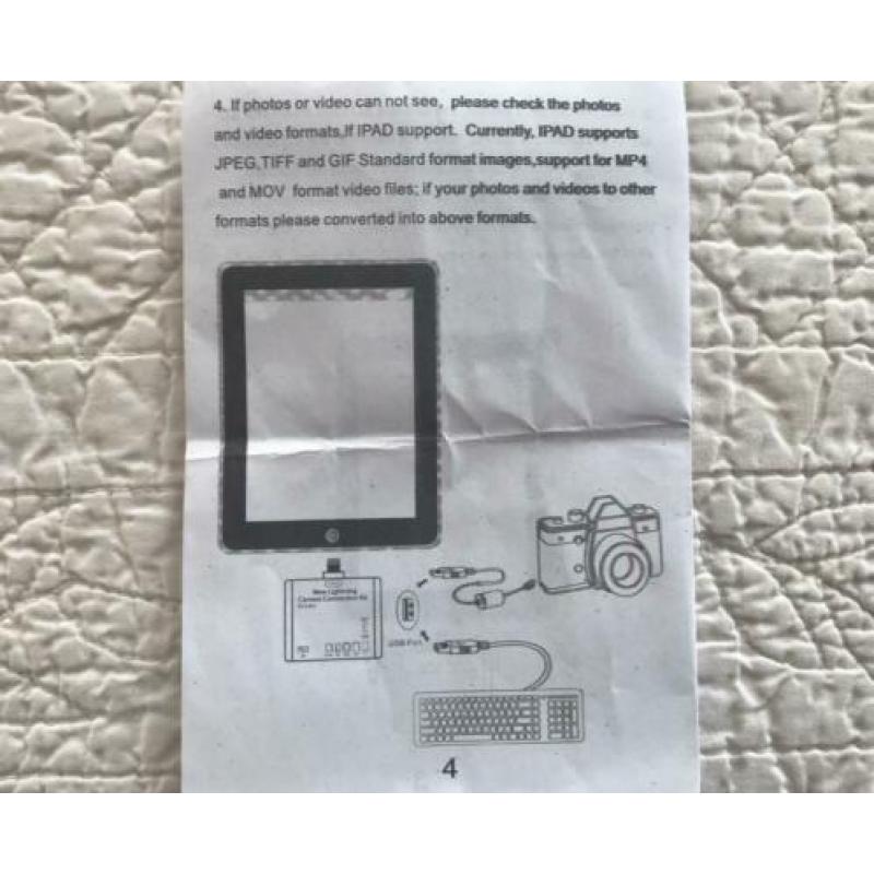 Te koop: iPad connection kit, lightning stekker