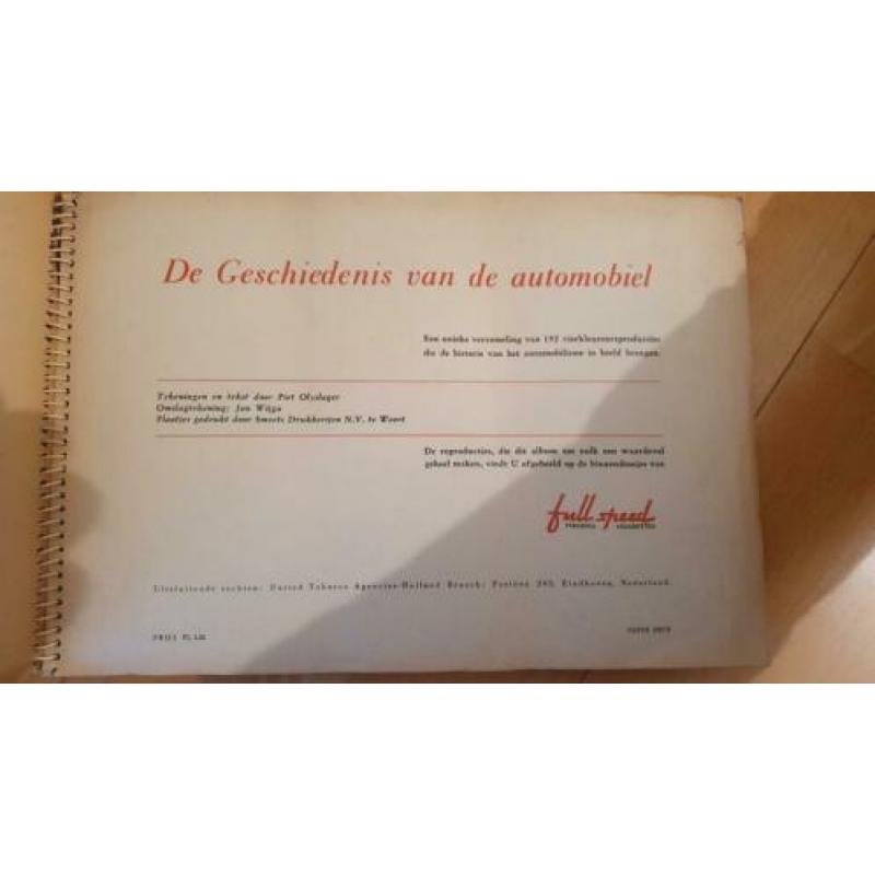 3 Vintage plaatjesalbums automobiel en auto-rensport