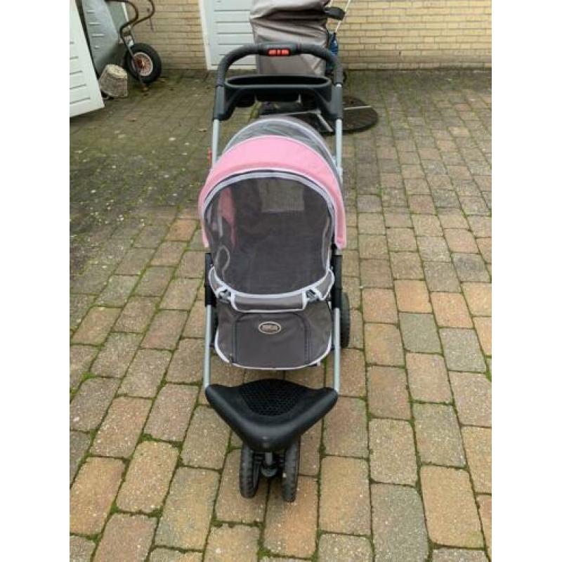 Nieuwe honden buggy rosé / grijs van kleur .