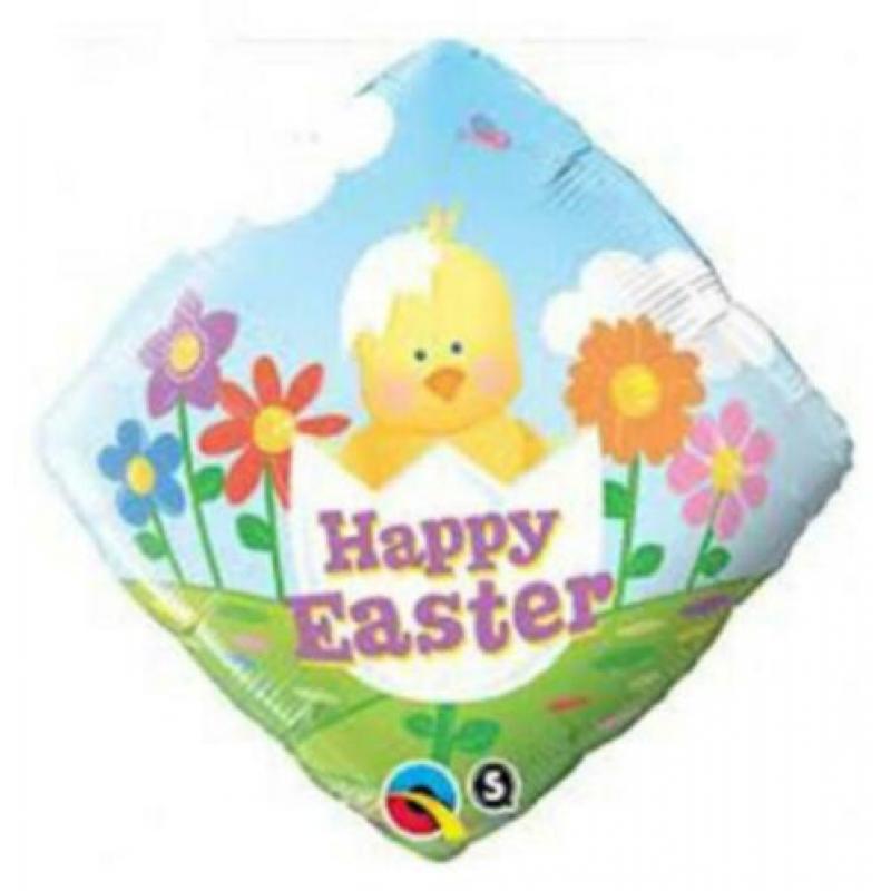 Nieuw QUALATEX Folieballon 18" Happy Easter BABY CHICK. Vrol