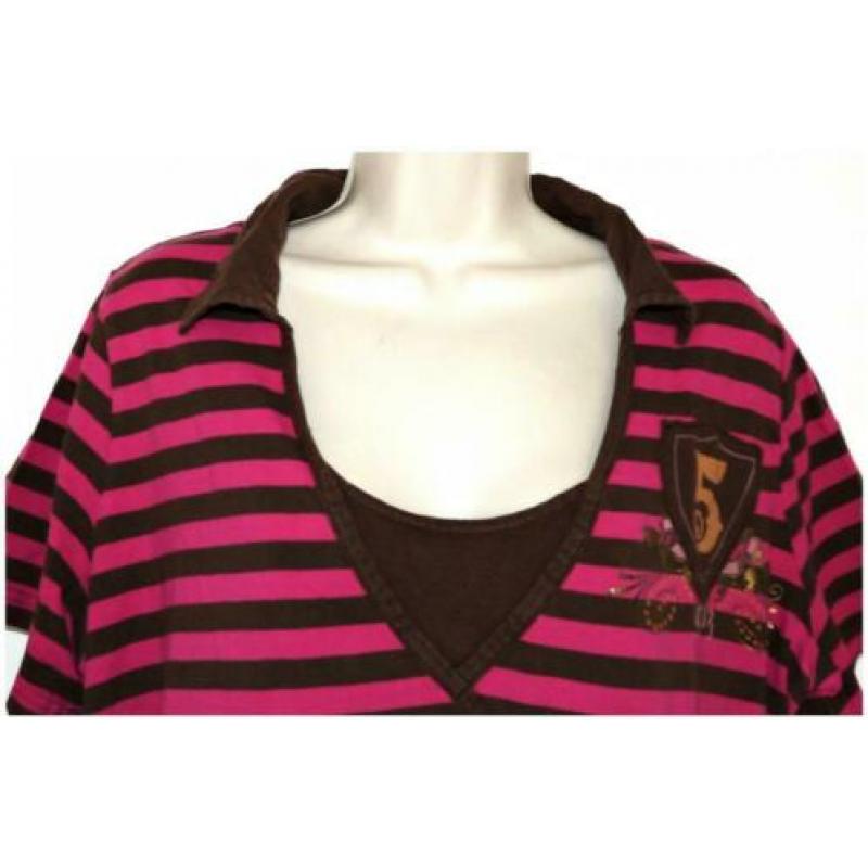 Miss Etam gestreepte zomer top maat 48 (XL)