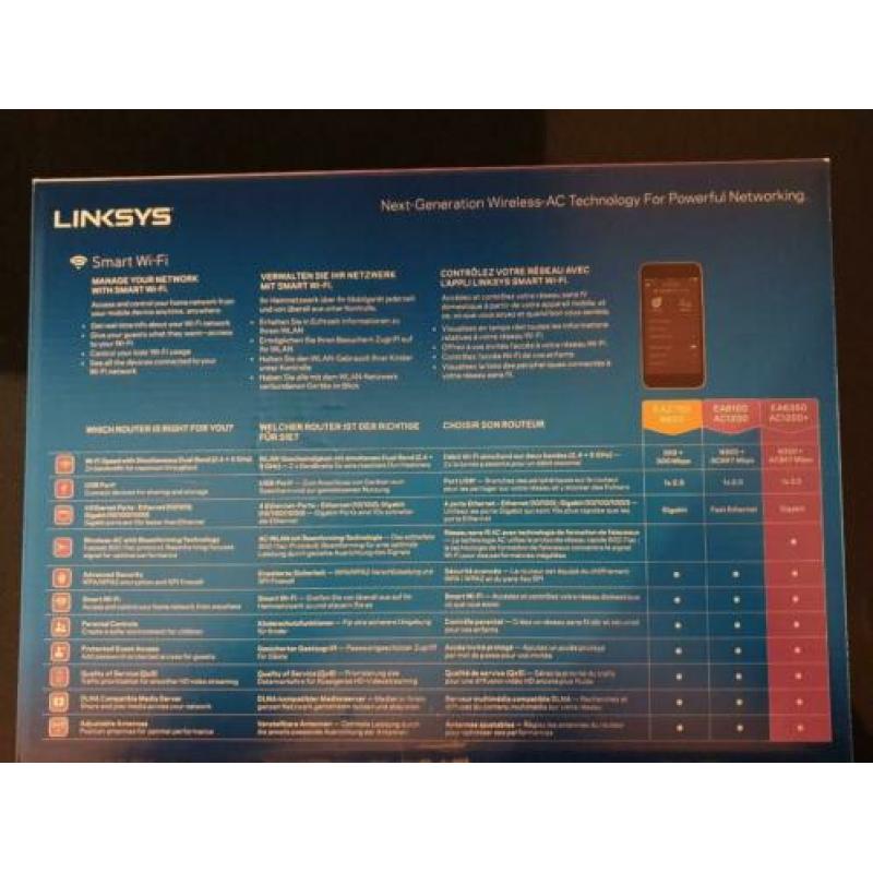 Te koop Linksys router AC1200+