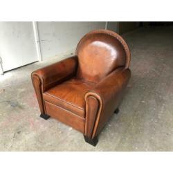 Schapenleren Art-Deco fauteuil Lounge Atelier “Marseille”