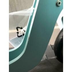 Super leuke Houten loopfiets scooter mint