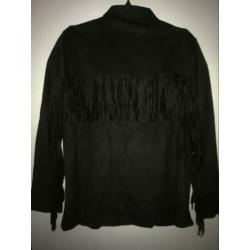 Zara franje fringe blouse maat L