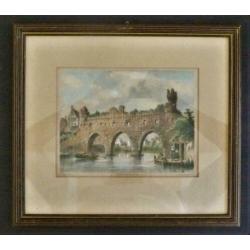 litho Zutphen en de Berkelpoort Hilverdink en Koster